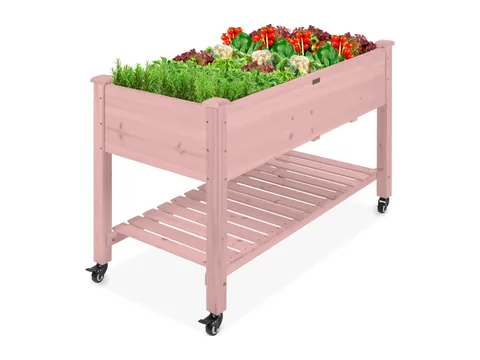 Product photo of the Best Choice Products Mobile Raised Garden Bed