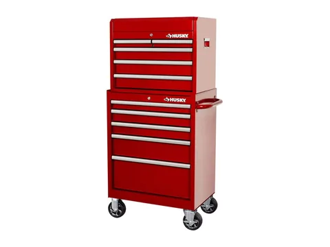 Product photo of the Husky 10-Drawer Tool Chest and Cabinet Combo
