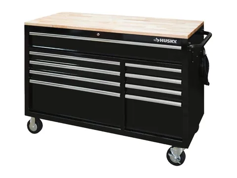 Product photo of the Husky 52-Inch 9-Drawer Mobile Workbench