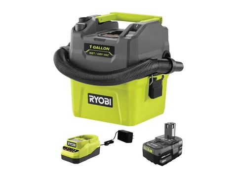 Product photo of the Ryobi 18V One+ 1-Gallon Wet/Dry Vacuum Kit