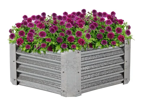 Product photo of the Sunnydaze Galvanized Steel Raised Garden Bed