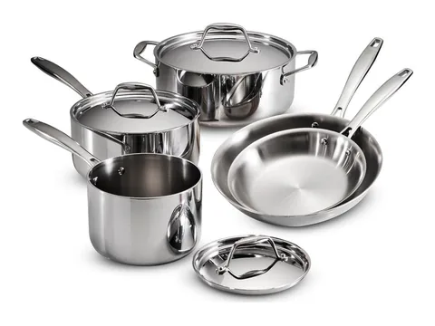 Product photo of the Tramontina Tri-Ply Clad 8-Piece Set